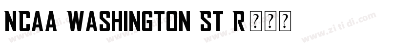 NCAA Washington St R字体转换